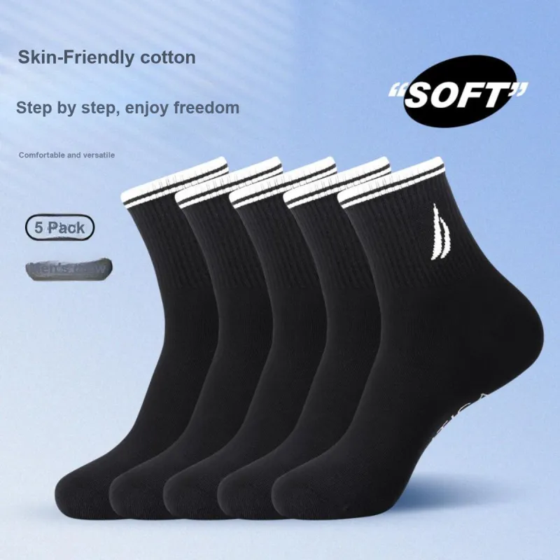 NAUTICA UNDERWEAR Mid Calf Socks Men's 5 Pack-6