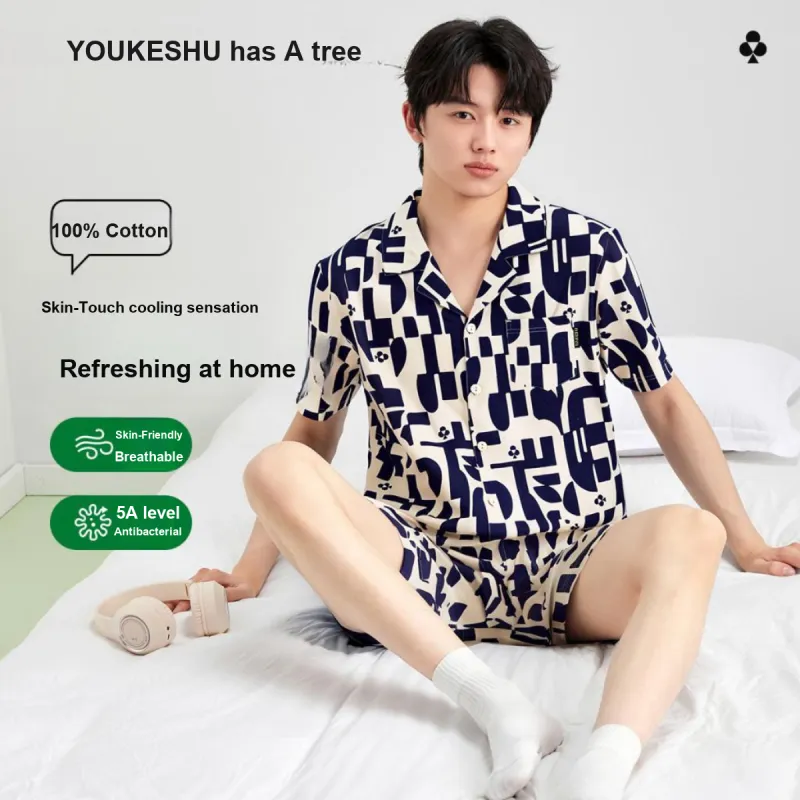 YOUKESHU Pajama Set Men's Shopping Bag-3