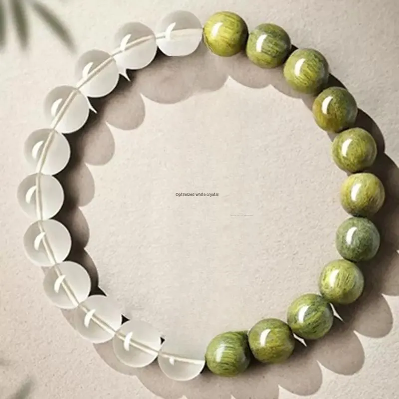 ZHOUDIWANG Green Sandalwood Bracelets Unisex-10