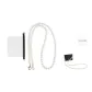 Card Holder Transparent Liner+100cm Pearl Chain