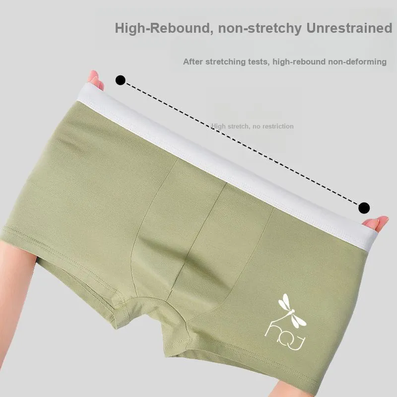 RED DRAGONFLY Cotton Panties Men's 4 Pack Gift Box Set-8