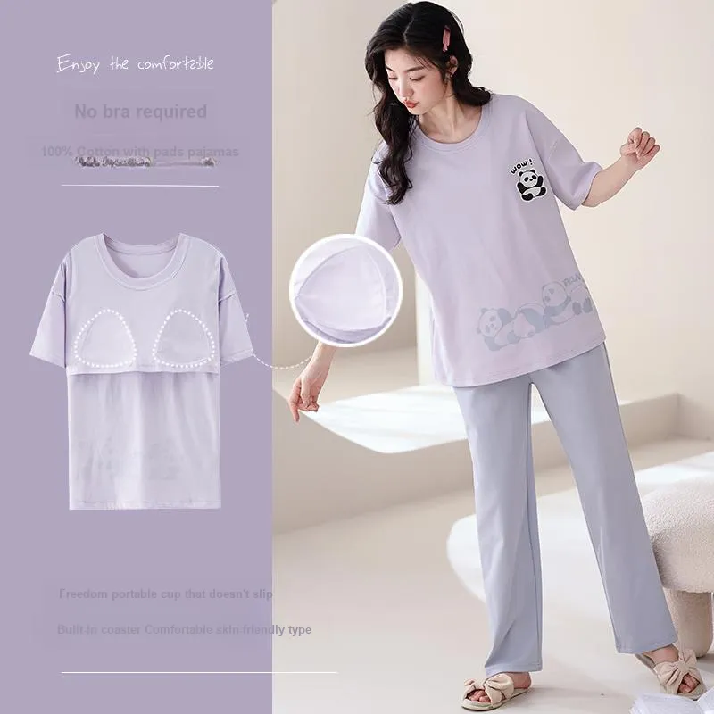 MIIOW Pajama Set Women's Light Lavender-3