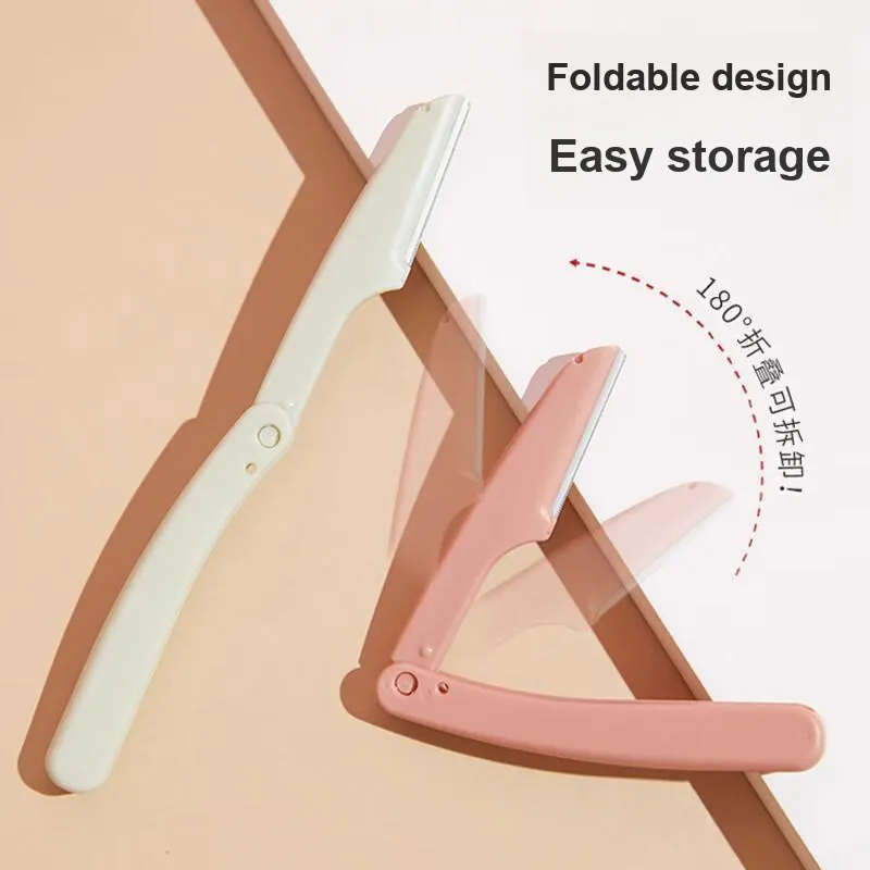 JIAOXUEFEI Eyebrow Razor-Men And Women's Brow Shaver And Brow Repair Tool-Foldable Micro Brow Trimmer-4-Piece Set-3