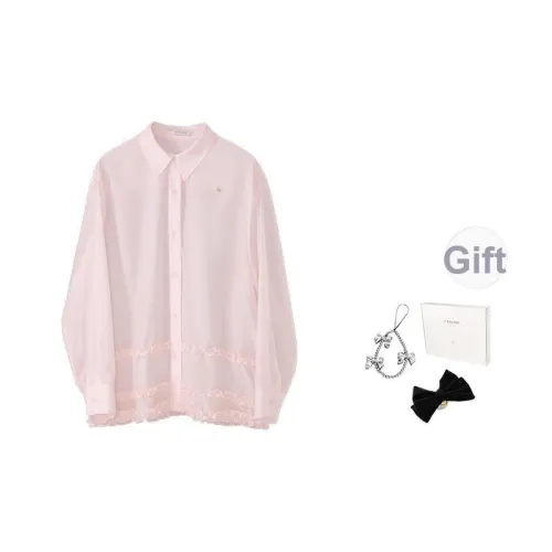 Fstudio Летний Корейский стиль Тканевый And Элегантный Длинный рукав Рубашка Женская