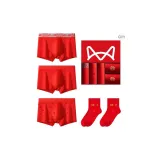 Solid Color/Print/Silver Socks/2 Pack Red Socks[3 Pack+2 Pack Socks]