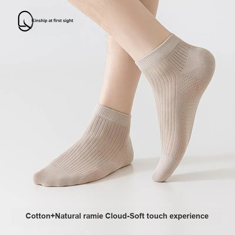 QINXIANGJIAN Ankle Socks Men's 5 Pack-26