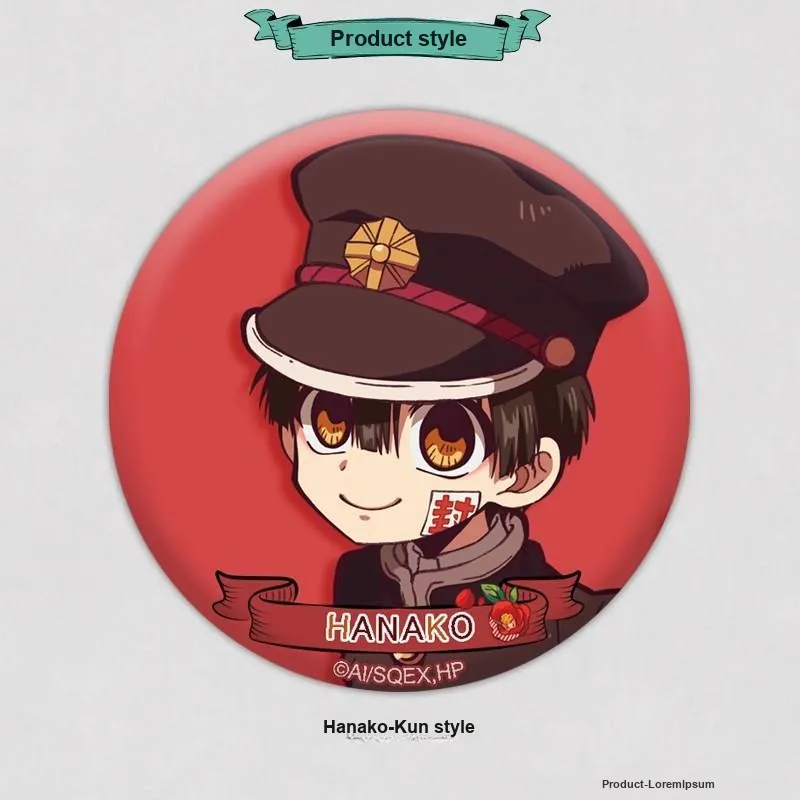 Xhdm Hanako Kun, Gen, Hiyama Nene Toilet Bound Hanako Kun, Tinplate Brooch Badge Badges-1