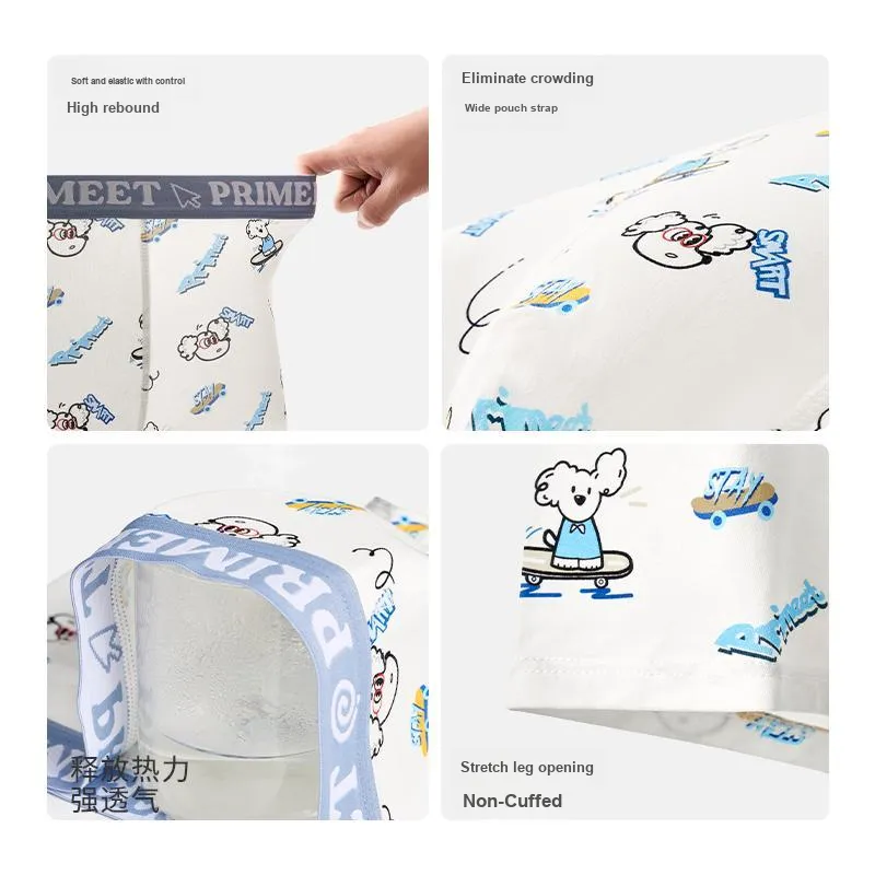 Primeet Underpants Skateboard Puppy Collection Men's 3 Pack-2