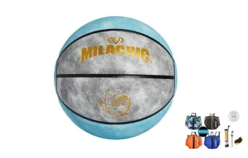 MILACHIC PU Basketball Blue Size 7 Training Unisex