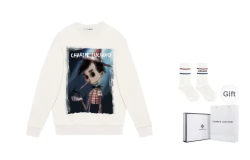 Charlie Luciano Sweatshirt Unisex White