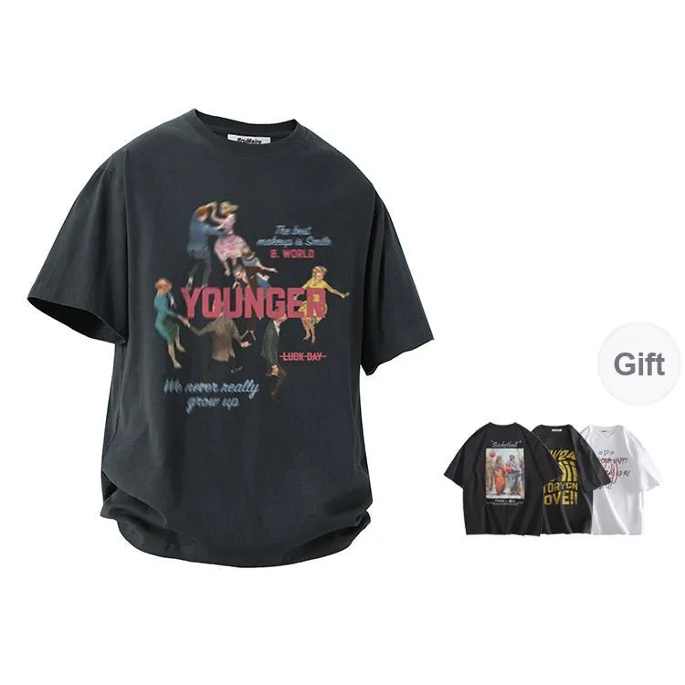 BRUMAIRE T Shirt Unisex White Comes With Random Print Short Sleeved Shirt-8
