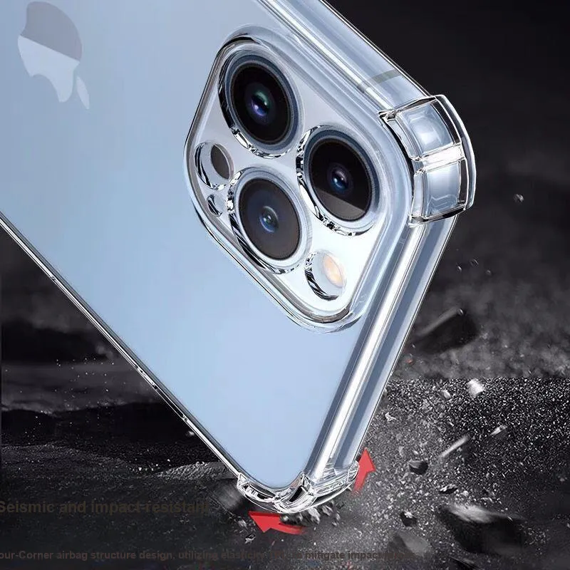 QIZHENG TPU Material Transparent Impact Resistant Phone Case Compatible With Oppo A3 Pro/A3S-1