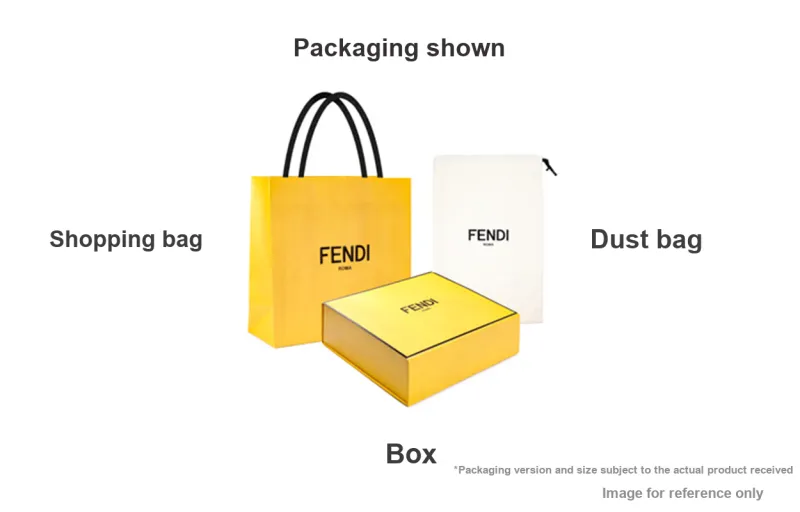 FENDI Peekaboo ISeeU Calfskin One Shoulder Handbags Small Size Women's Beige & Yellow-5