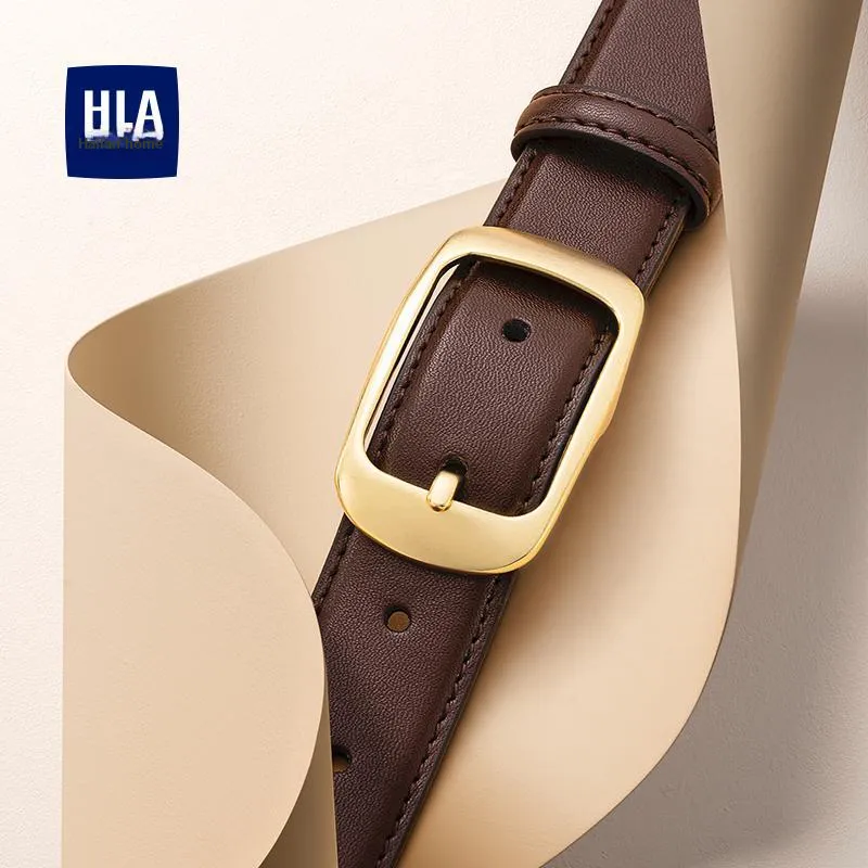 HLA Cow Leather Belts Women's Width 2.9cm-3