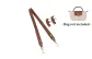 (White Paper Gold Buckle) 95cm Non-Adjustable Set