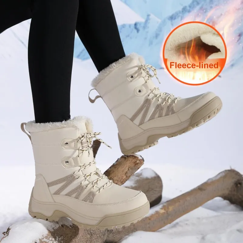 Mulinsen Warm Short Mid Calf Snow Boots Women's-5