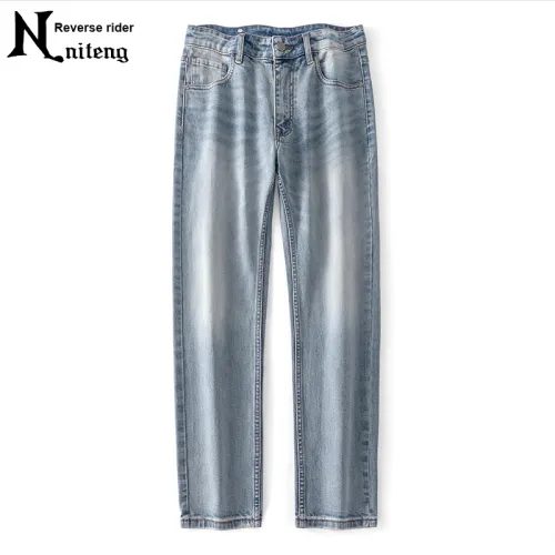 NITENG Синий Мужской Джинсы