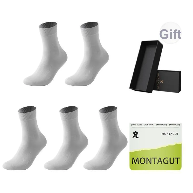Montagut Mid Calf Socks Men's Box 5 Pack-12