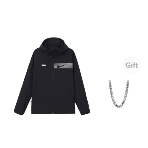 Nike Jackets Men Black Necklace