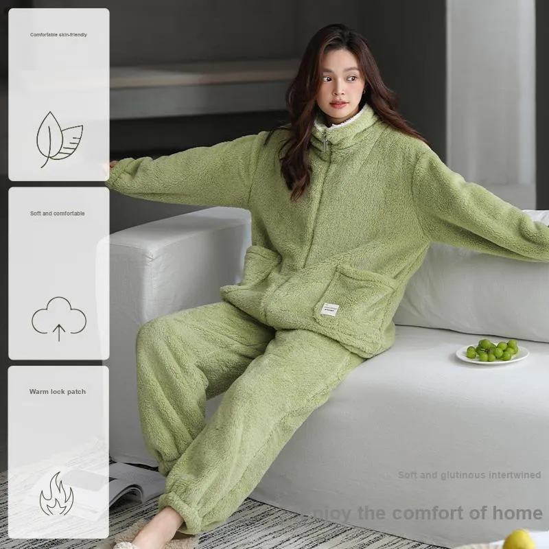 DanceBees Pajama Set Women's Green-3