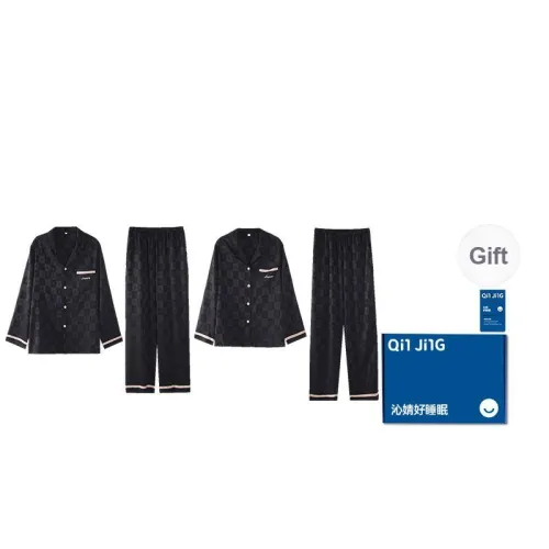 Qin Jing Pajama Set Unisex Black