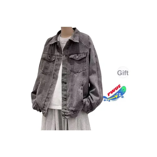 PWUE Серый Унисекс Джинсовые куртки