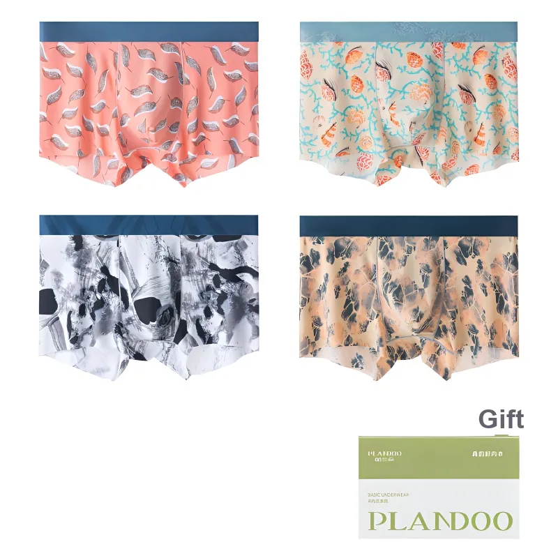 PLANDOO Underpants Men's 4 Pack-30