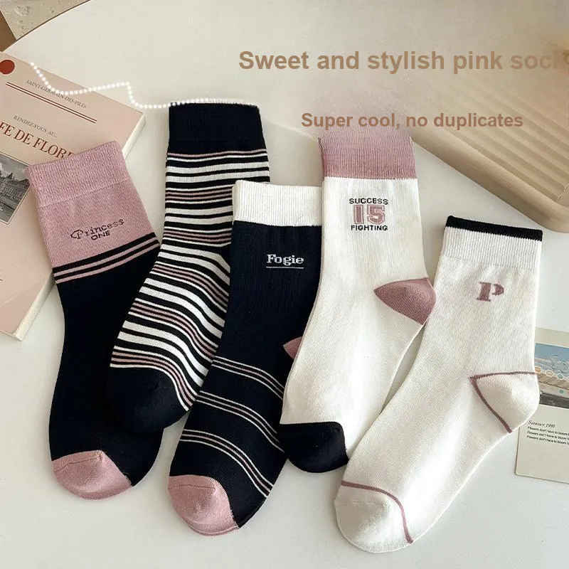 Lan Miao Mid Calf Socks Women's 10 Pack-13