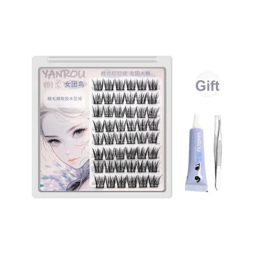 YANROU Большая емкость ресницы с тематикой птиц Одиночный кластер
