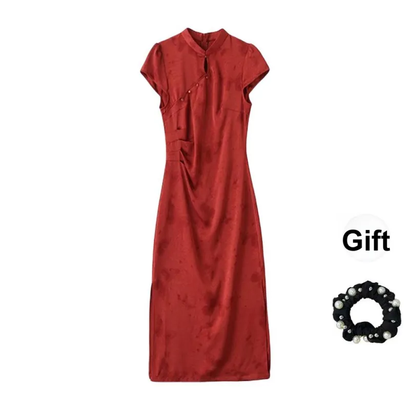 Fashion Short Sleeved Dress Women's-24