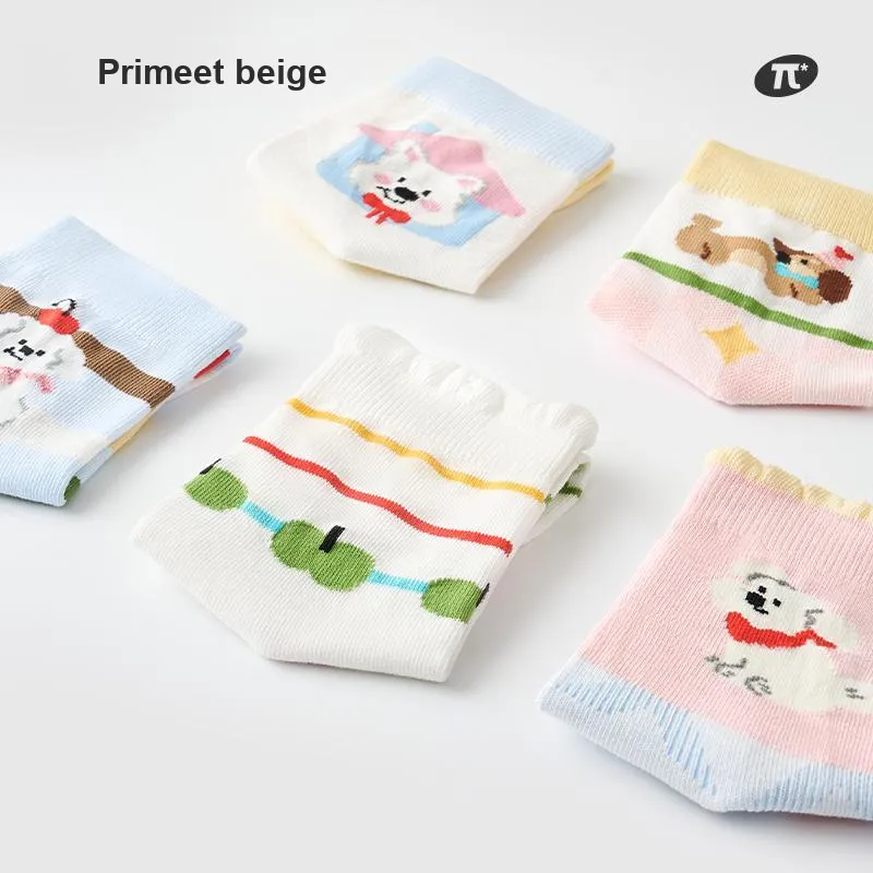 Primeet Ankle Socks Women's 5 Pack Cute Squad-4