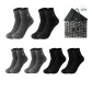 Crew 6 Pack Box Included (3 Black, 3 Dark Gray)