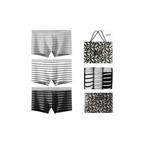 SEPTWOLVES Нижнее белье Подарочная коробка Мужской 3 упаковки + Сумка для покупок