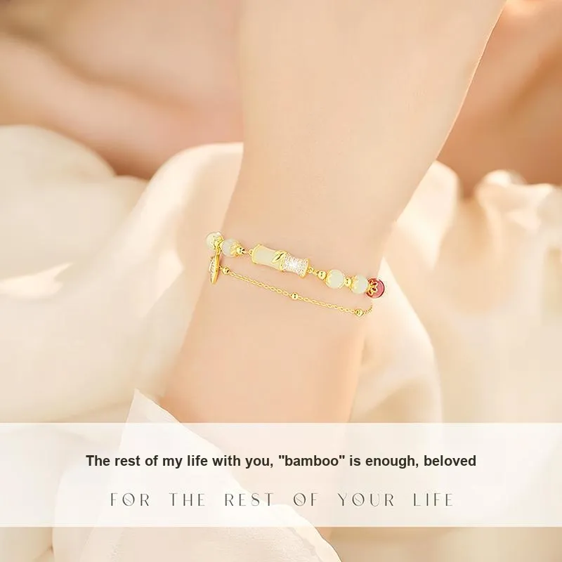 WINY Hetian Jade Bracelets White Jade/Pale Greenish White Jade Women's-3
