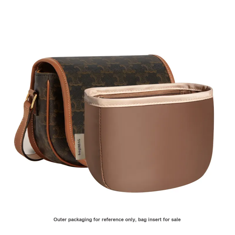 BagINBAG Nylon Bag Accessory Medium Size Women's Coffee/Beige-3