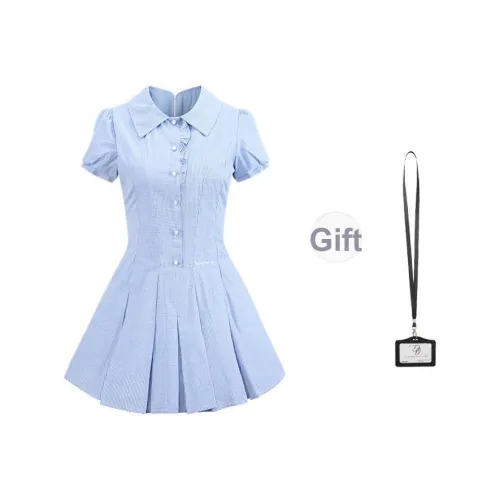 DGOLD Короткое платье с короткими рукавами женское