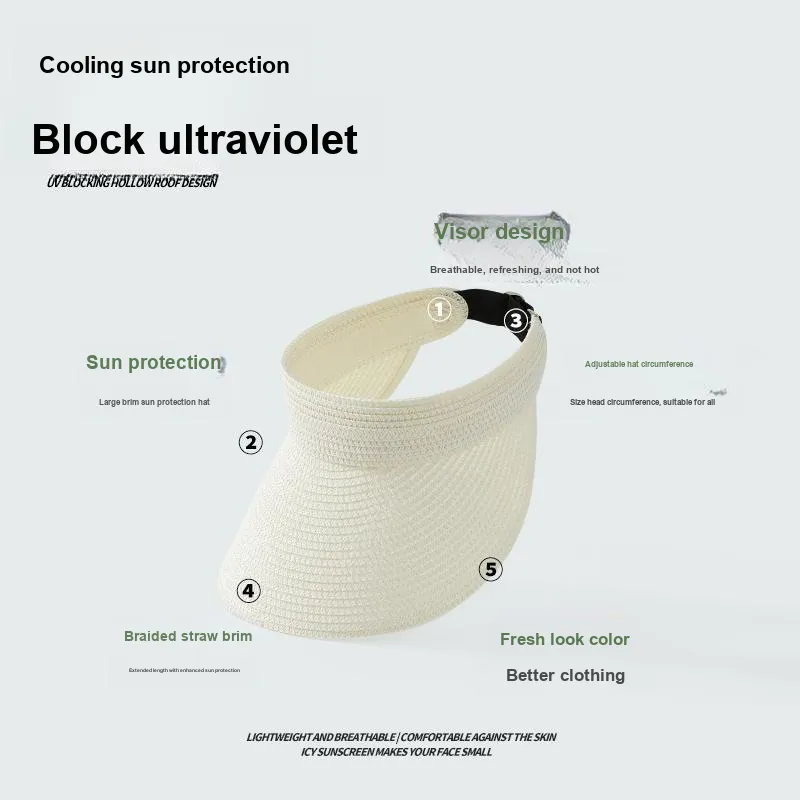 YUZHAOLIN Thin Sun Protection Hats Women's-5