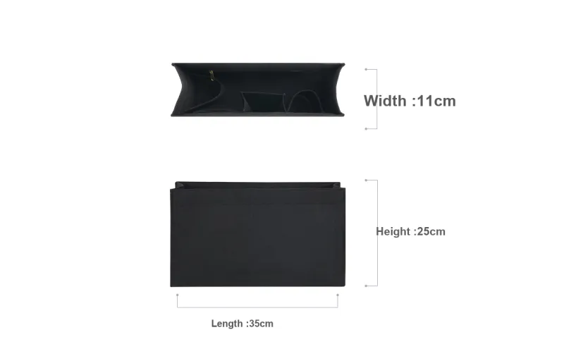 Lan Bao Fan Felt Bag Accessory, Lining, Shopping Bag, Anti Deformation Bag Support, Bag Strap Unisex Black-2
