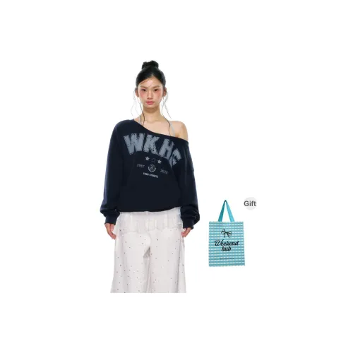 WEEKEND HUB Off Плечо Толстовка Женская