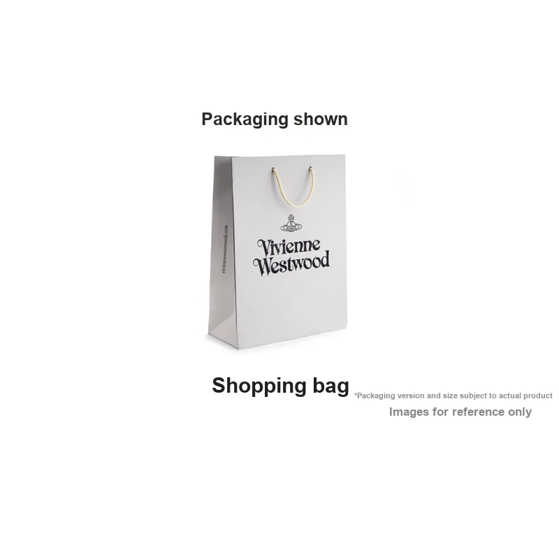 Vivienne Westwood Cotton Tote Bag Shopping Bag Handbag Women's Black-4