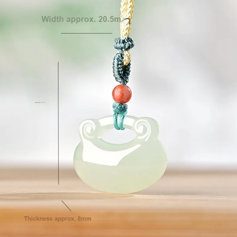 KUNYUYAO Hetian Jade Pendants White Jade Unisex-44