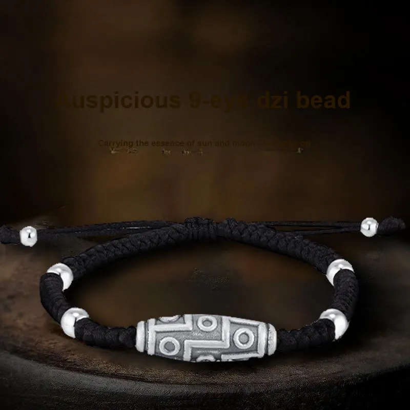 CHINA GOLD 990 Silver Bracelets Men's-1