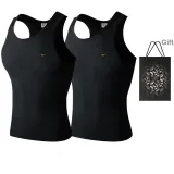 Slim Fit 2 Pack (Black+Black) 2 Pcs, Easy to Wash!