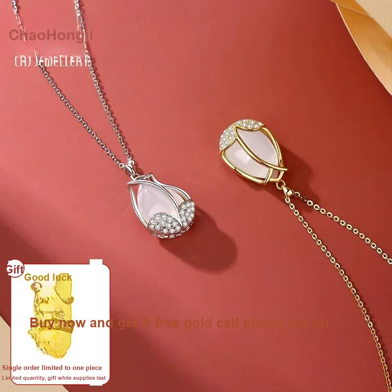 CHAOHONGJI Chalcedony Necklaces Women's-0