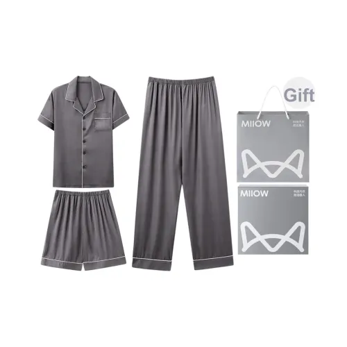 MIIOW [Лимитированная подарочная коробка] Темно-серый унисекс подарочные наборы пижам