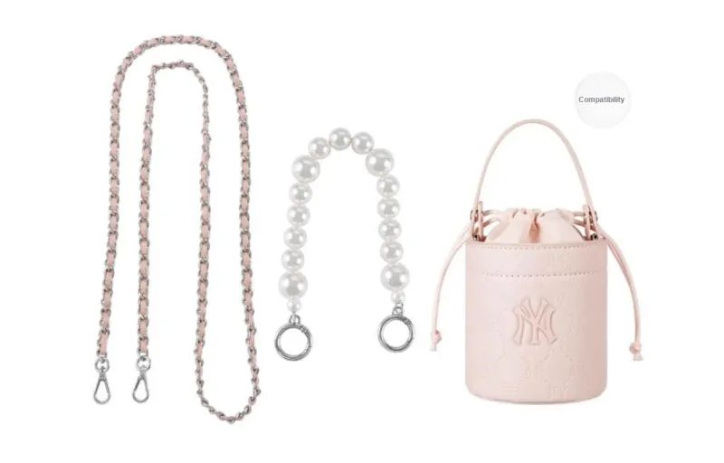 Lan Bao Fan Microfiber Bag Strap Women's Pink, White-63