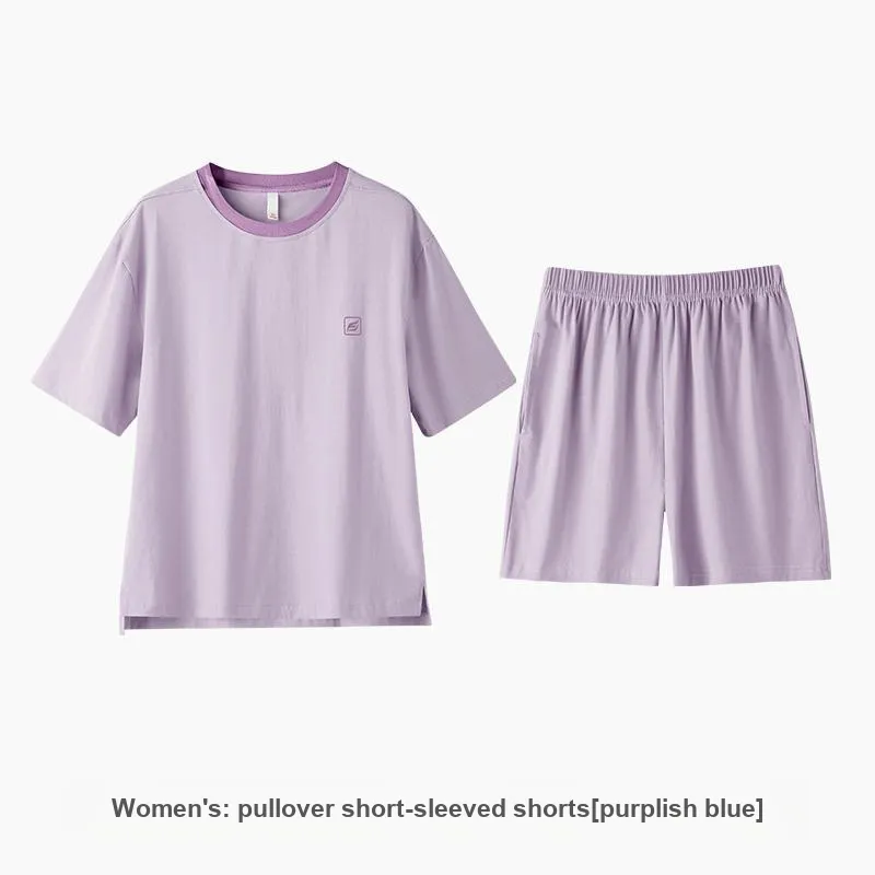 ZAO FU NIAO Pajama Set Women's Morning Glory Purple-1