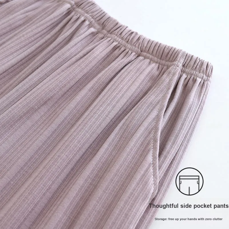 Maultiay Pajama Pants Women's Dark Purple-4
