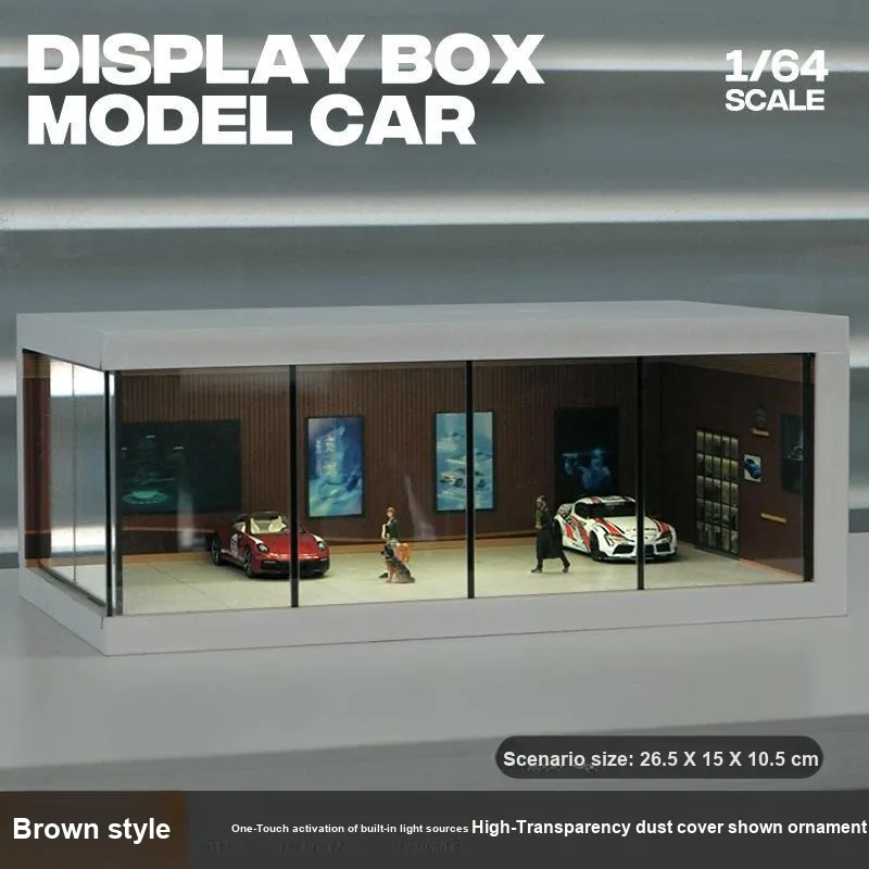 Lisa 1 64 Replica Alloy Model Cars Exhibition Hall Garage Scenario Model Accessories-5
