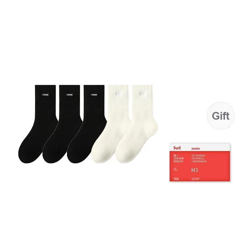 MIIOW Trend Party Series Mid Calf Socks Men's Shopping Bag Combo Set-18